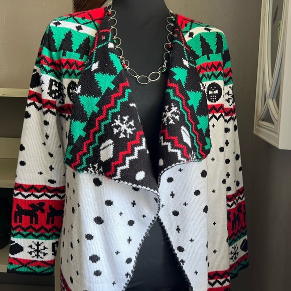 Holiday Open-Front Cardigan - size SMALL - Picture 5 of 16